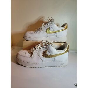 Nike Air Force 1 Low Gold Foil Swoosh  Men's 10